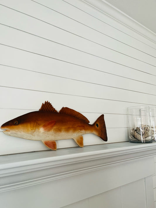 30" RED FISH CARVING