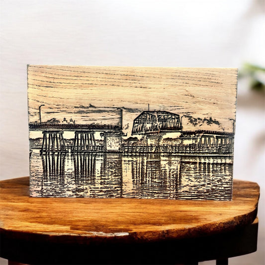 3D CARVING OF THE WOODS MEMORIAL BRIDGE