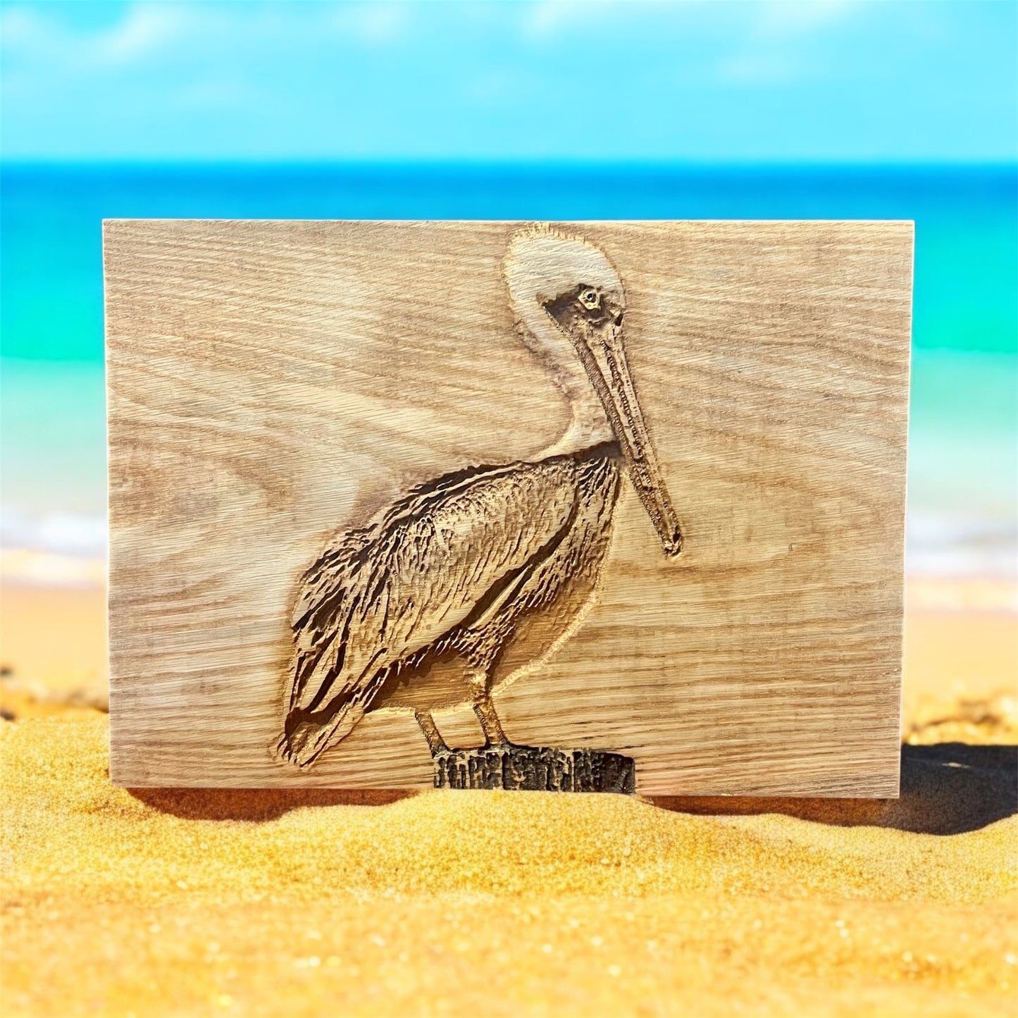 PELICAN 3D RELIEF CARVING
