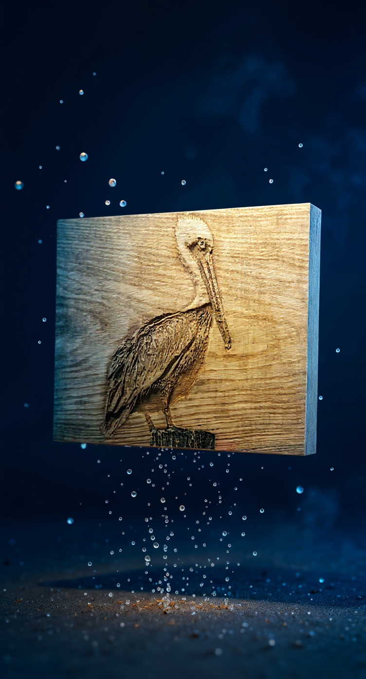 PELICAN 3D RELIEF CARVING