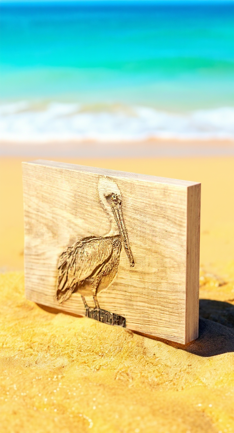 PELICAN 3D RELIEF CARVING