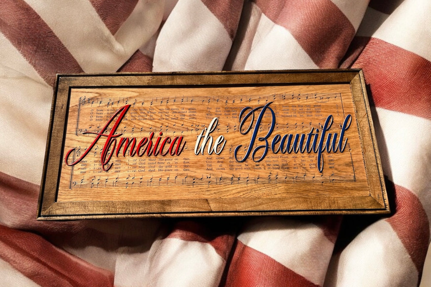AMERICA THE BEAUTIFUL CARVING
