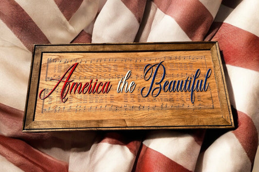 AMERICA THE BEAUTIFUL CARVING