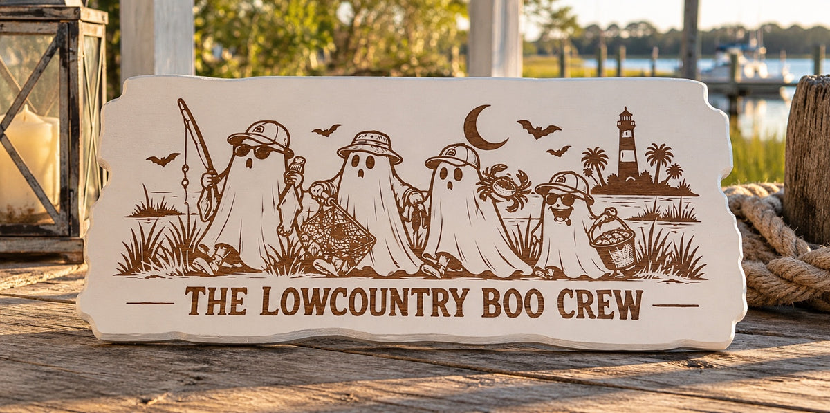 The Lowcountry Boo Crew Halloween Sign